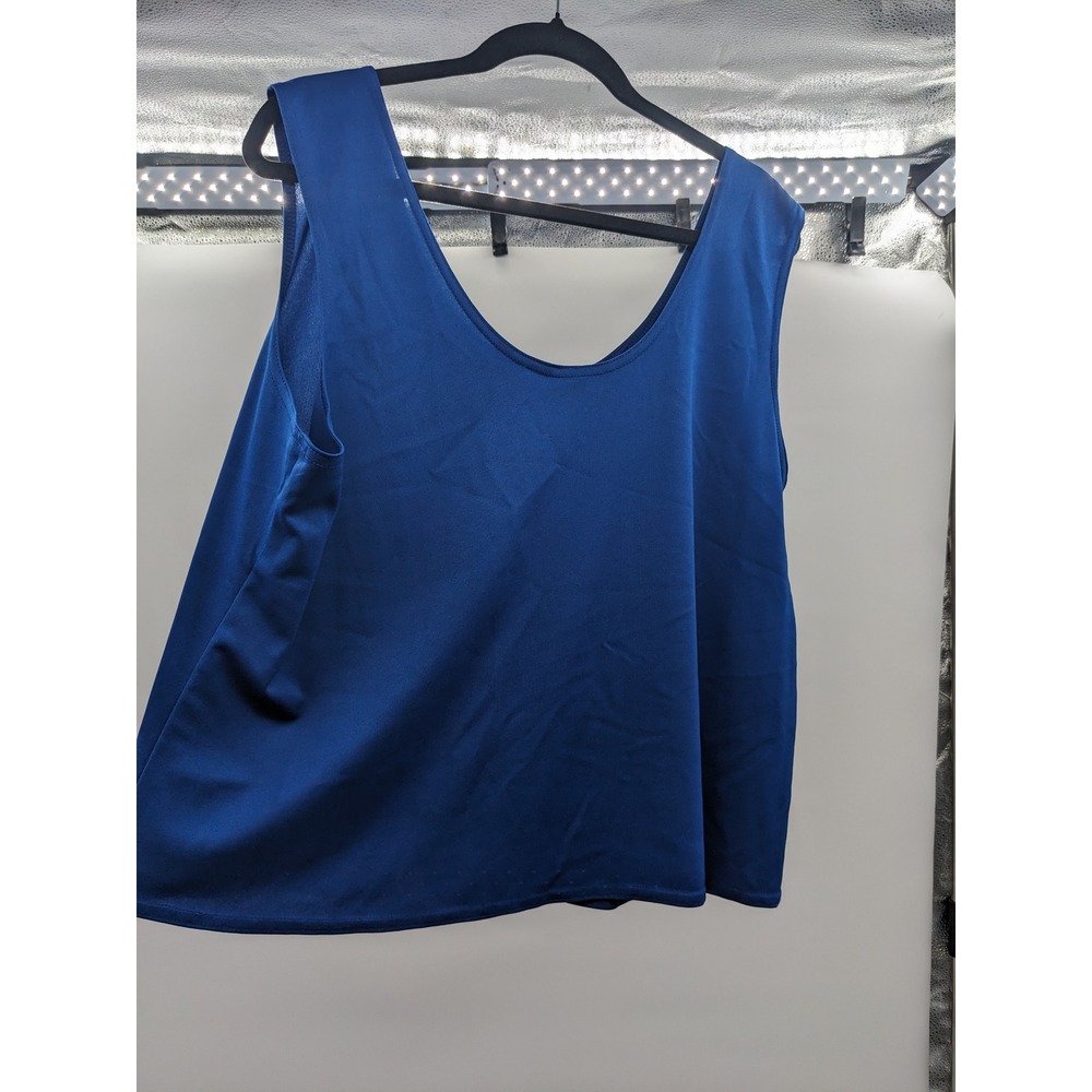 Vintage Barry Ashley Tank Top Bundle Red Blue Sleeveless Scoop Neck Plus 22/24